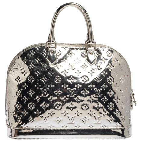 louis vuitton silver purse